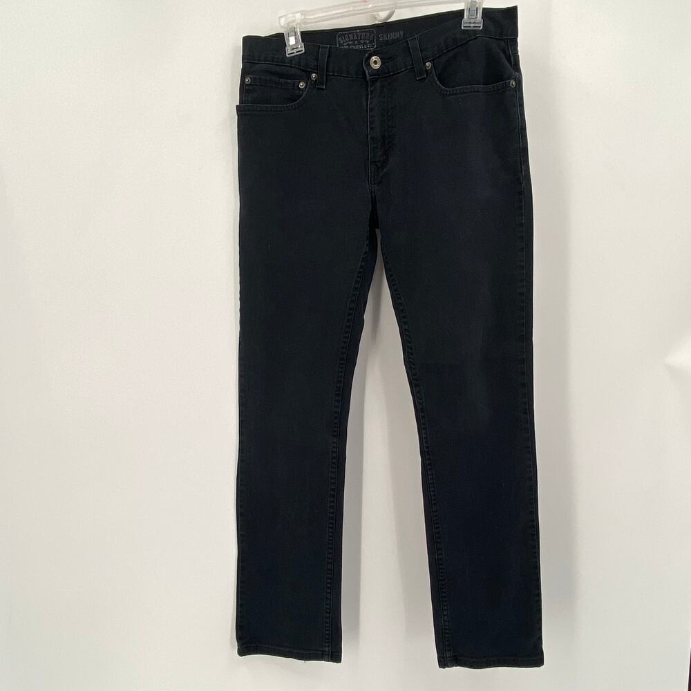 Levi Strauss Men's Black Skinny Jeans 18 Reg